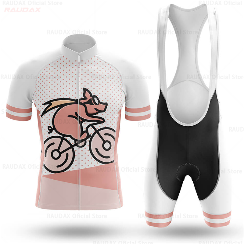 Cycling Commuter Shorts - Men's Funny Pig Cartoon Anime Cycling