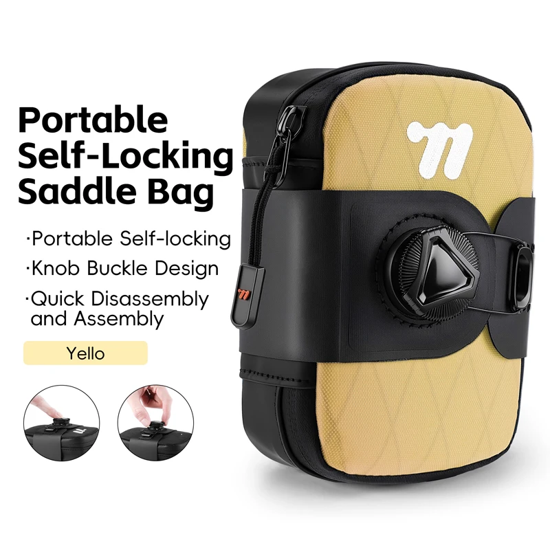 Saddle Bag Under Seat - WEST BIKING Bicycle Saddle Bag Self‑Locking