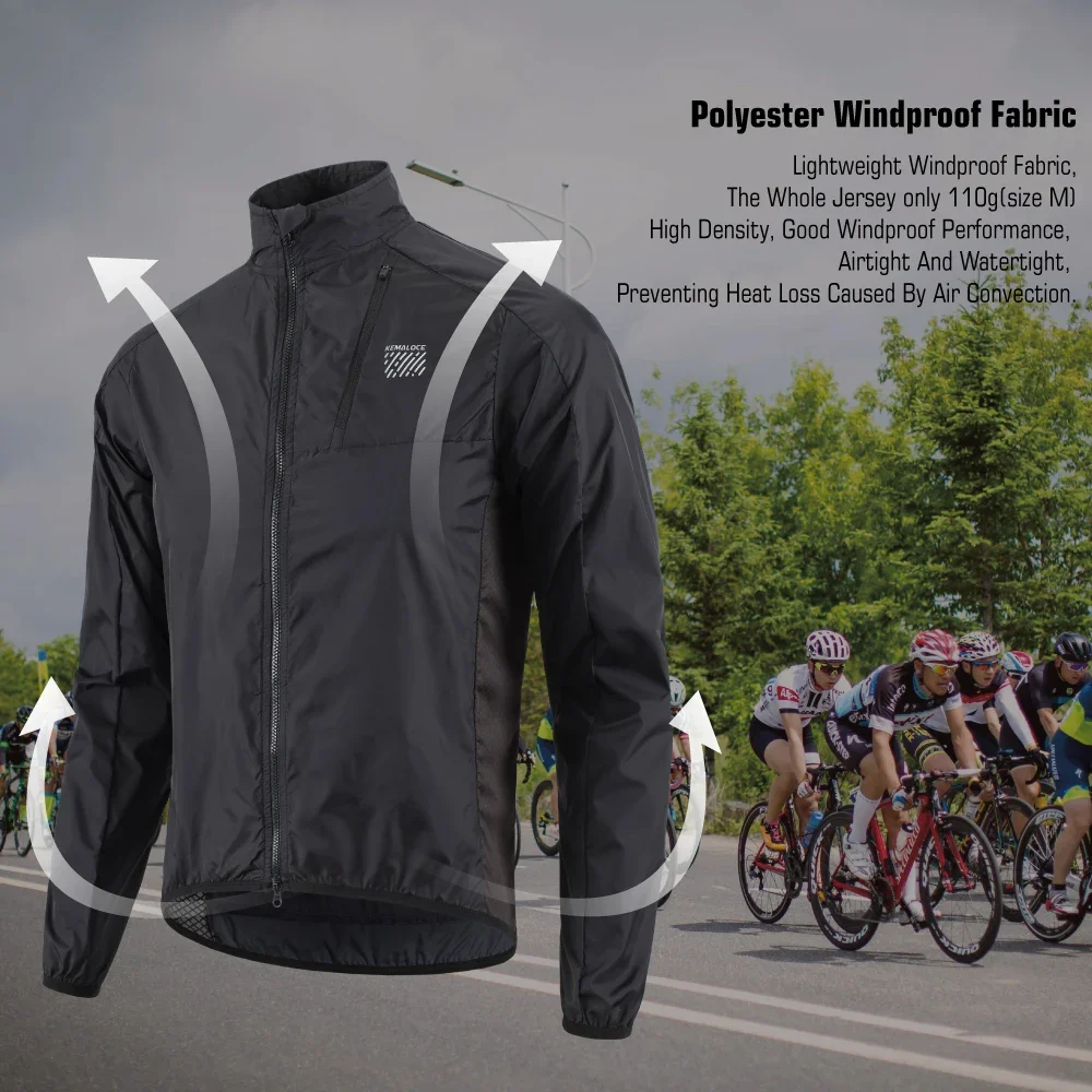 KEMALOCE Cycling Jacket Windpr - Cycling Commuter Jacket review and price