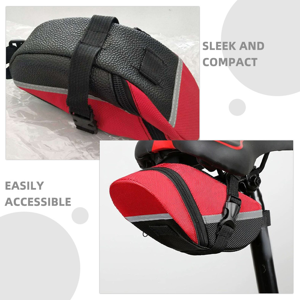 Red Waterproof Bike Saddle Tai - Saddle Bag Under Seat review and price