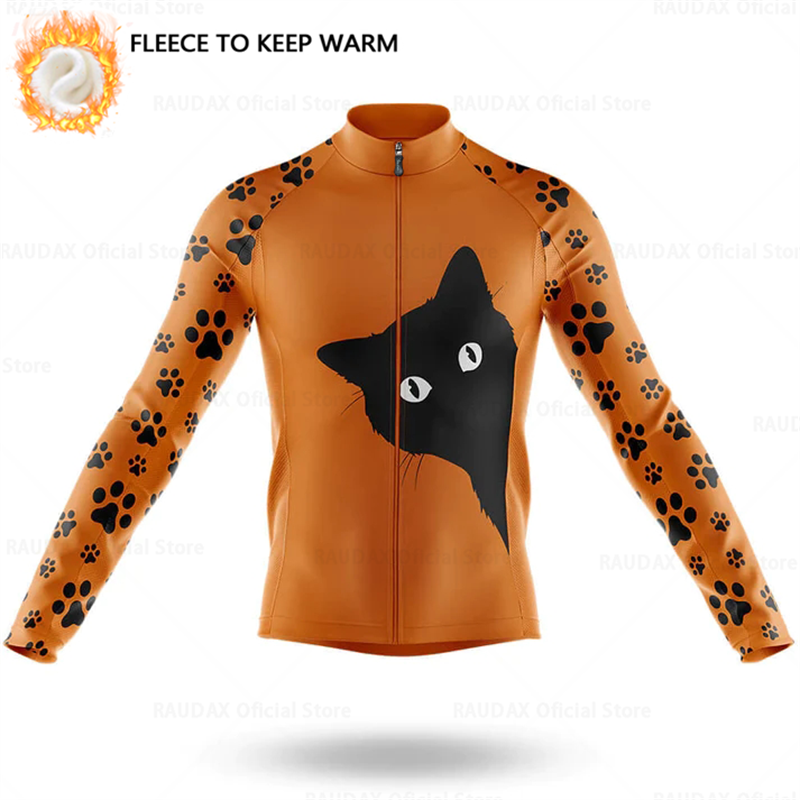 Cartoon Cat Winter Cycling Jer - Cycling Commuter Jacket review and price